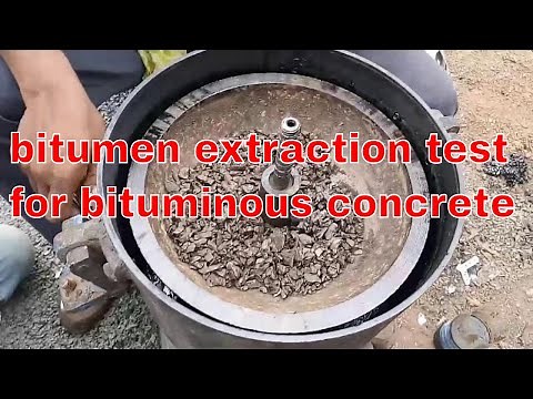 bitumen extraction test for bituminous concrete pwd road construction Civil engineering live video |