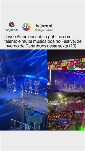 Tem talento pernambucano brilhando no Festival de Inverno de Garanhuns! ✨🎶 Joyce Alane chega ao FIG 2026 levando sua voz marcante, emoção e muita música boa para o público da Praça Mestre Dominguinhos nesta sexta-feira (10). A cantora faz parte da programação da 34ª edição do Festival de Inverno de Garanhuns, que reúne grandes nomes da música brasileira e transforma a cidade em um grande encontro de arte, cultura e tradição. E quem não puder acompanhar tudo de perto poderá conferir a cobertura 