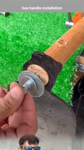 hoe handle installation