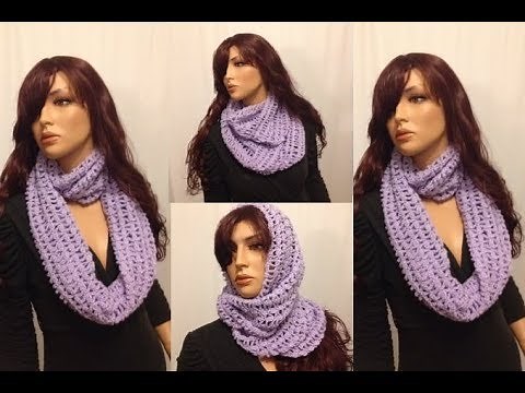 How to Crochet a Round Infinity Scarf Pattern #177│by ThePatternFamily