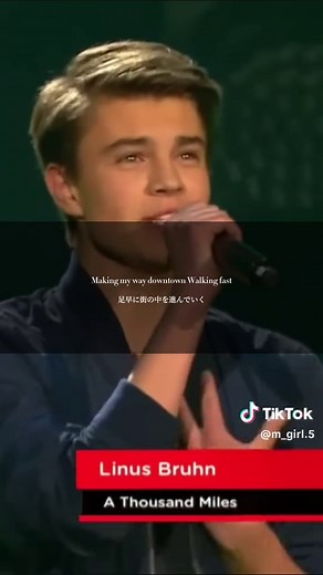 誰もが知ってるあの曲を歌うまイケメンが歌います♩#athousandmiles #和訳 #洋楽 #fyp