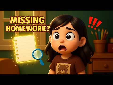“The Missing Homework Mystery! 🕵️‍♂️✨ Kids Adventure Story” #usakids #kidsstory