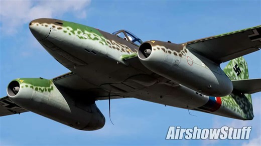 Watch raw power as a WWII jet screams past the crowd