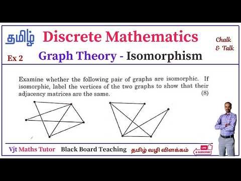 Isomorphism Graph | Graph Theory | Discrete Mathematics | Maths | Tamil Explanation | Problem 1