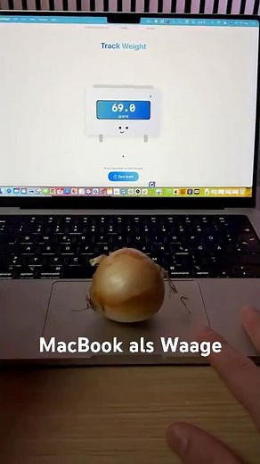 Weighing things with your MacBook?