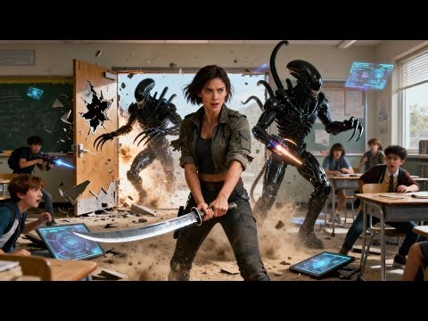 The Alien Warriors Burst In — She Said, “Class Dismissed,” and Drew Her Blade | HFY | Sci fi Stories