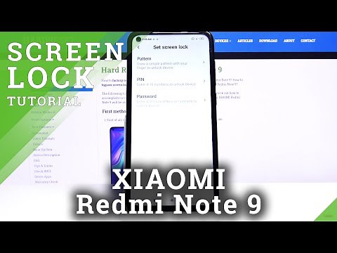 How to Set Up Lock Method in XIAOMI Redmi Note 9 – Find Lock Screen Options