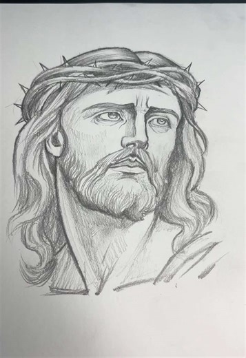 Jesus Christ Easter Drawing