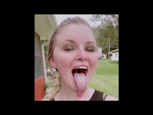 Long tongue girl 388