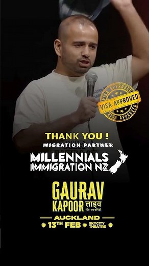 🎤 Visa APPROVED! Gaurav Kapoor Live in Auckland – Laughter Hits SkyCity Theatre 13 Feb 2026! 🇳🇿😂