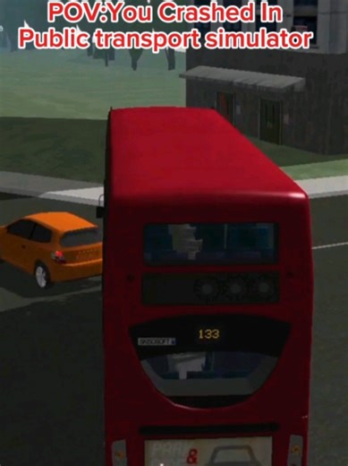 POV:You Crashed in public transport simulator #CapCut