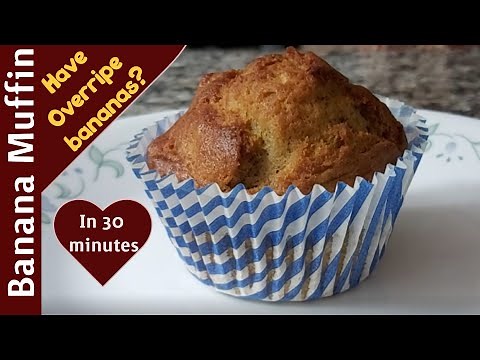 Banana Bread Muffins | Soft and Moist | Easy Healthy Recipe