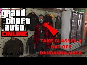 GTA 5 | How To Remove Hat & Glasses On Bandanna Mask | GTA Online | Patch 1.36
