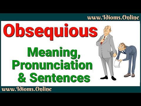 Obsequious Meaning and Pronunciation | Advanced English Vocabulary