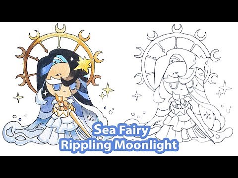 How to draw Sea Fairy Rippling Moonlight | Cookie Run Kingdom