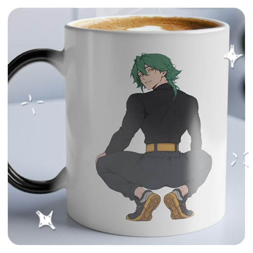 Heartsteel Ezreal Mug (magic Mug) Cheeky - Heat Sensitive Color Morphing - Black Mug Reveals Design With Hot Drink Cheeky - Etsy