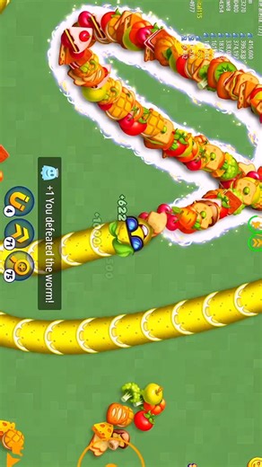 Wormszoneio magic gameplay! 🐉😂💯#snakezone #wormszone #shortsfeed #foryou