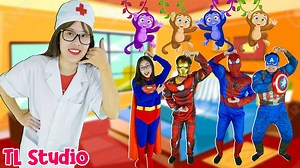 49K views · 516 reactions | Presents 5 Little Monkeys, a popular children’s rhyme about five naughty monkeys who jump on the bed and get into trouble, for your kid to watch and sing along! | Ly LY ToysReview | Facebook