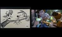Mix of 2 videos from youtube : Toy Story - Multi-Angle Progression: Comparison