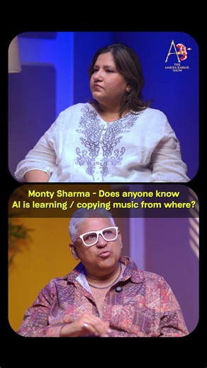 Does anyone know AI is learning / copying music from where? - Monty Sharma-Ambika Babbar #shorts