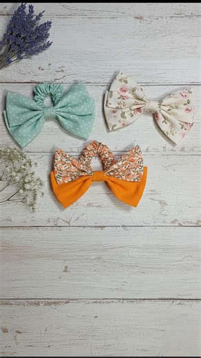 Sewing Tutorial: Hair Bows & Hair Scrunchie for Every Style | Step-by-Step Hair Bows Sewing