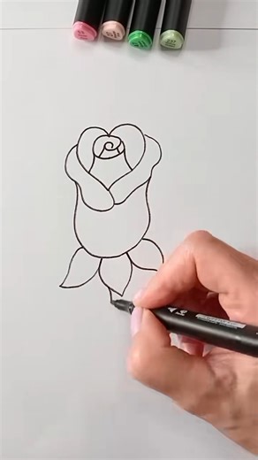 1.1K views | Roses Easy Tutorial #disegno #drawingtutorial #easydrawing | Cutie Handmade | Facebook