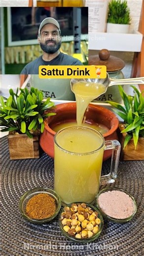 Refreshing Sattu Drink 😋 #shorts #trending #sattudrink #summer #viral #easyrecipe