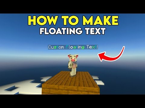How to Make Custom Floating Text in Minecraft Bedrock