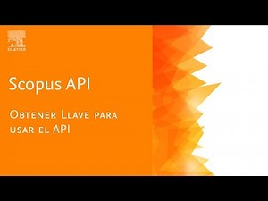 Introducción Scopus API