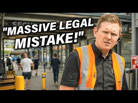UK Security Gets It WRONG — Cameraman Stays Winning! #accountability #authorityfail