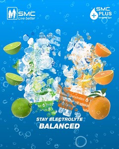 Refresh your body and mind with the SMC Plus electrolyte drink, infused with invigorating lemon and orange flavors to keep you perfectly balanced. | SMC PLUS