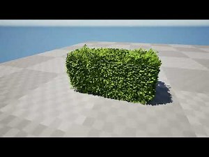 Procedural Bush 3d animation in unreal engine