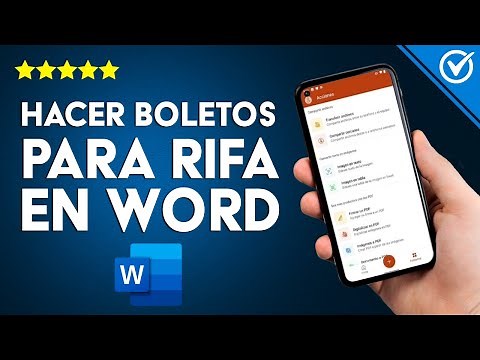 ¿Cómo hacer boletos de rifa para imprimir usando WORD? - Formatos editables