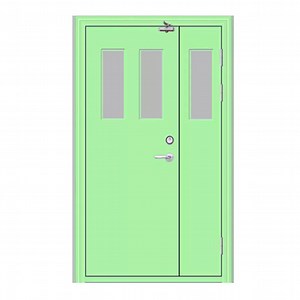[Hot Item] Galvanized Steel Entry Classroom Doors Security Metal School Doors