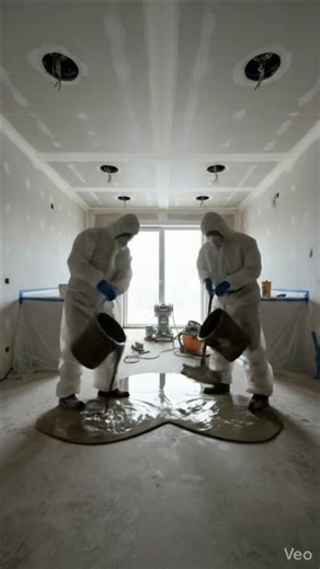 Sandstone Desert Epoxy Floor Transformation 🏜️ Luxury Kitchen Makeover Timelapse