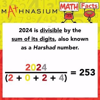 Did you know that 2️⃣0️⃣2️⃣4️⃣ is a special #math number? Check out this #Mathnasium #FunFact to learn more! 😎 #ChangingLivesThroughMath | Mathnasium