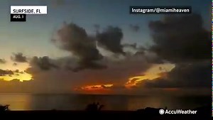 3.5K views · 70 reactions | Time-lapse video captured in Surfside, Florida, shows a stormy start to the day yesterday. https://bit.ly/3A0NS7d | AccuWeather | Facebook