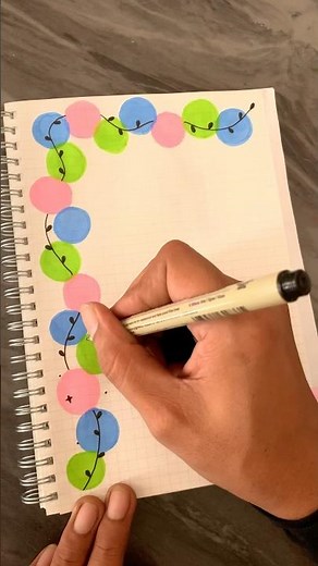 Easy front page design for school projects and idea note journals | Aesthetic Girl #shorts #howto