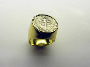 Hollow coin ring preview