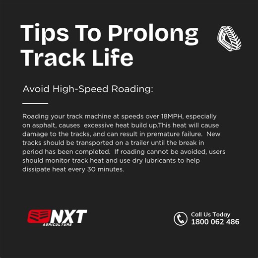 Avoid High-Speed Roading: Roading your track machine at speeds over...