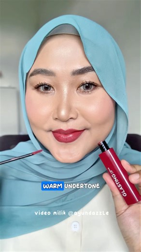 Swatches Wardah Glasting Shade 08 Plush Pome!!