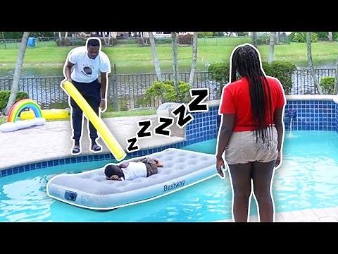 SIAH WAKES UP IN THE SWIMMING POOL *PRANK*