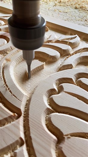 Relaxing CNC Wood Routing ASMR Experience