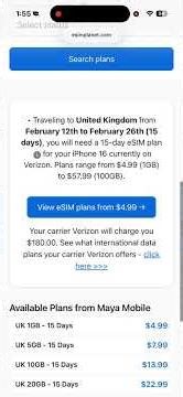 eSIM data plan for London / UK in 2026 #esim #travel #london