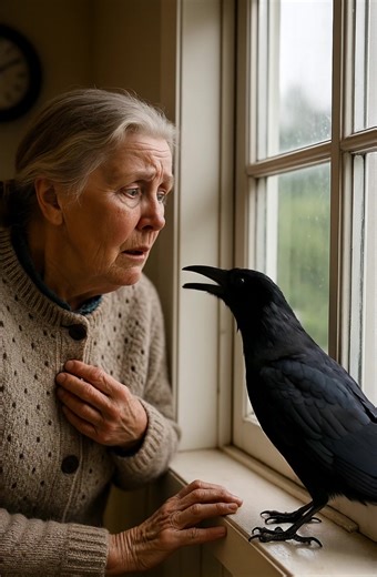 😱😲 În fiecare dimineață, corbul venea la fereastra mea pentru firimituri de pâine. Dar într-o zi a început să bată furios în geam — în ciocul său era ceva care mi-a tulburat liniștea… De câțiva ani trăiesc singură — după plecarea soțului m-am mutat în casa noastră de la țară. Acolo mă simțeam liniștită: liniște plină de amintiri. Doar dimineața această liniște era întreruptă de strigătul corbului, care se așeza întotdeauna pe vechiul copac de lângă casă. Chiar am căpătat un obicei — deschideam