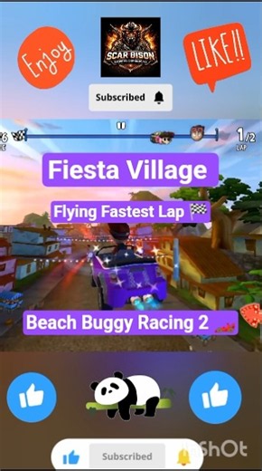 Beach Buggy Racing 2 - Fiesta Village World Record! 🏁🏆 #shorts #bbr2gameplay