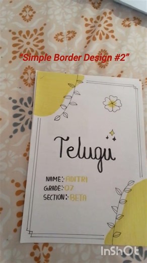 3 Easy Project Paper Border Designs for Kids | School Project Front Page Ideas#KidsDrawing#Project