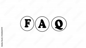 Frequently Asked Questions (FAQ) is a list of common questions and answers designed for quick reference. vídeo de Stock
