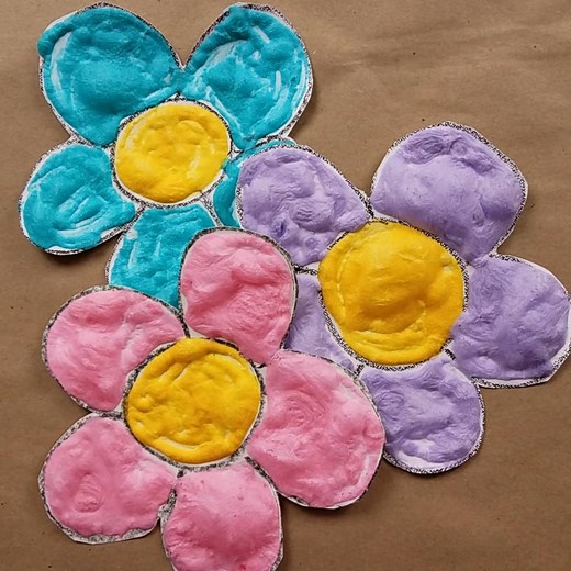 1.3M views · 1K reactions | 3-INGREDIENT PUFFY PAINT: Make 3-D art...