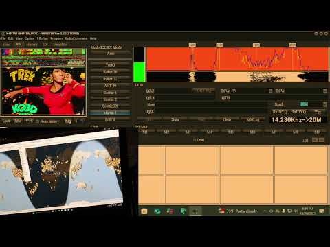 #SSTV Success!!! Transmitted My first SSTV Image!!! #hamradio